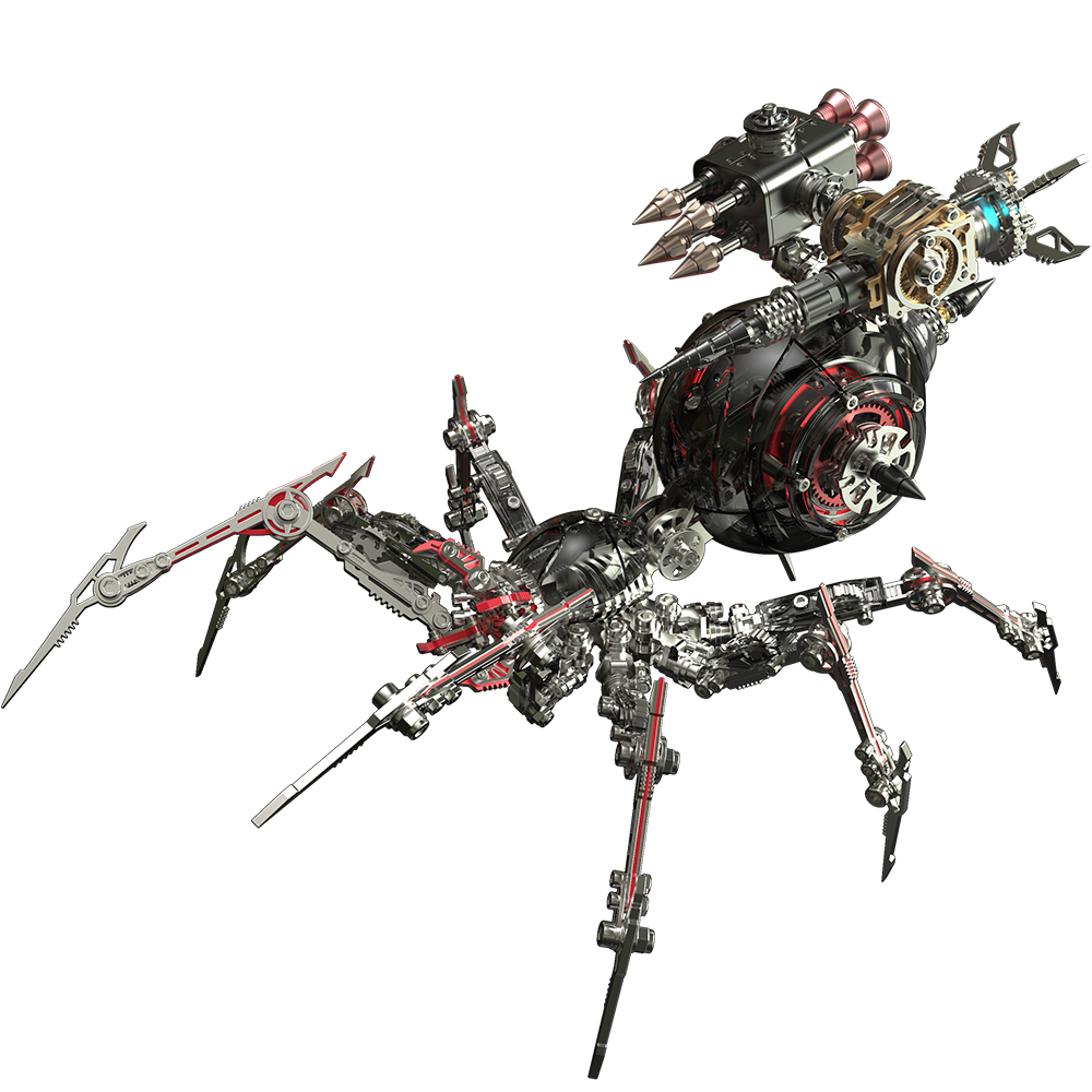Sistema de Armas Araña Mecánica Metal 3D