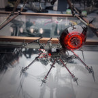Araña de Batalla Negra Mecánica Metal 3D