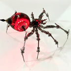 Araña de Batalla Negra Mecánica Metal 3D
