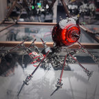 Araña de Batalla Negra Mecánica Metal 3D