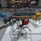 Araña de Batalla Negra Mecánica Metal 3D
