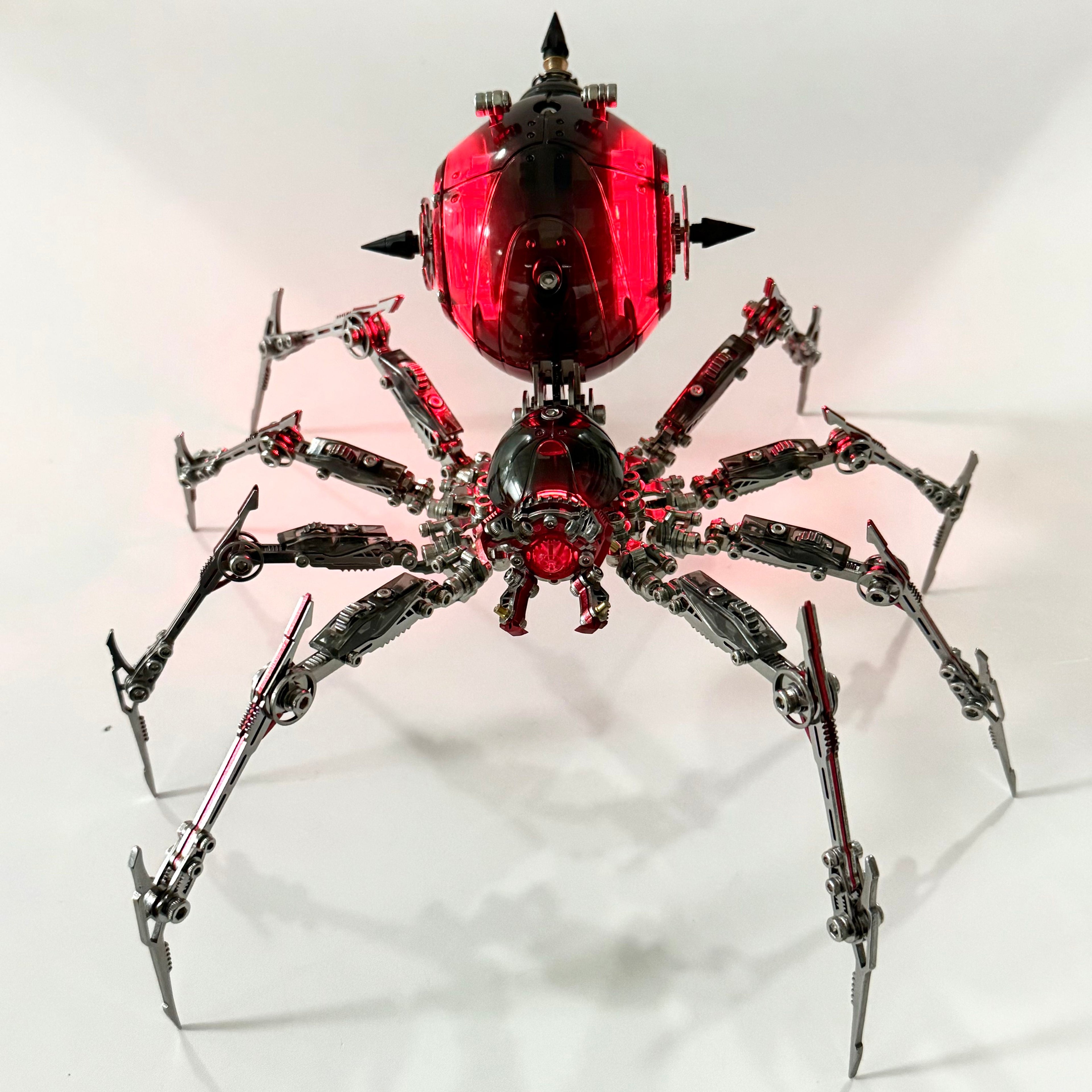Araña de Batalla Negra Mecánica Metal 3D