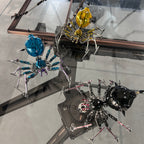 Araña de Batalla Negra Mecánica Metal 3D