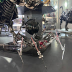 Araña de Batalla Negra Mecánica Metal 3D