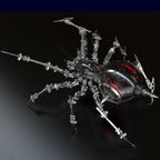 Araña de Batalla Negra Mecánica Metal 3D