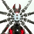 Araña de Batalla Negra Mecánica Metal 3D