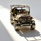 Jeep Militar Camuflaje Metal 3D