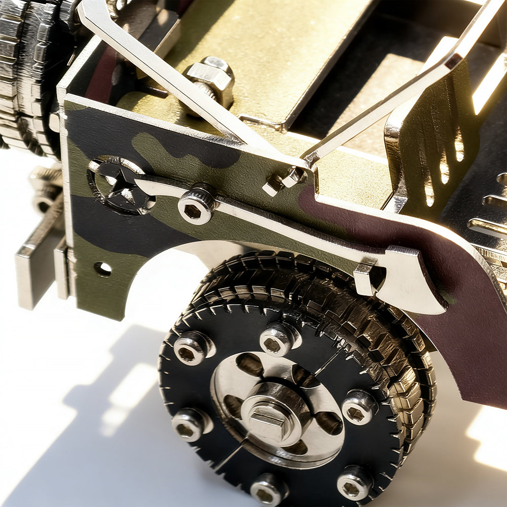 Jeep Militar Camuflaje Metal 3D