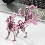 Zorro de Nueve Colas Metal 3D Colorido