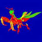 Mantis Orquídea Metal 3D Coleccionable
