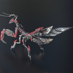 Mantis Orquídea Metal 3D Coleccionable