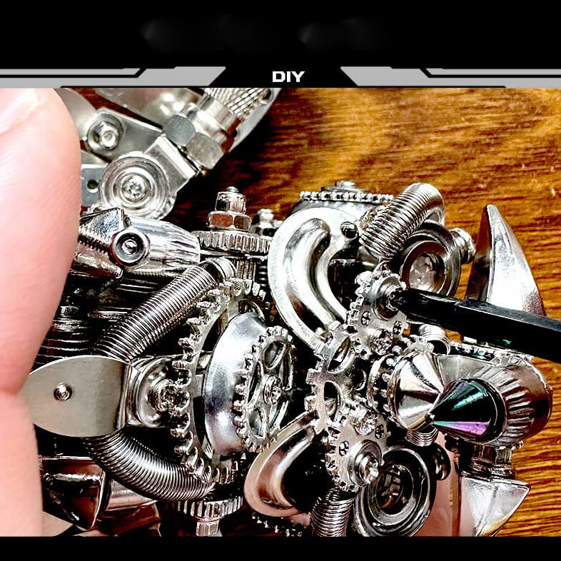 Búho Steampunk Metal 3D