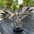 Búho Steampunk Metal 3D