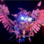 Búho Steampunk Metal 3D