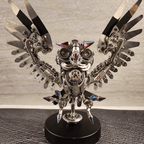 Búho Steampunk Metal 3D
