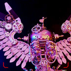 Búho Steampunk Metal 3D