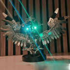 Búho Steampunk Metal 3D