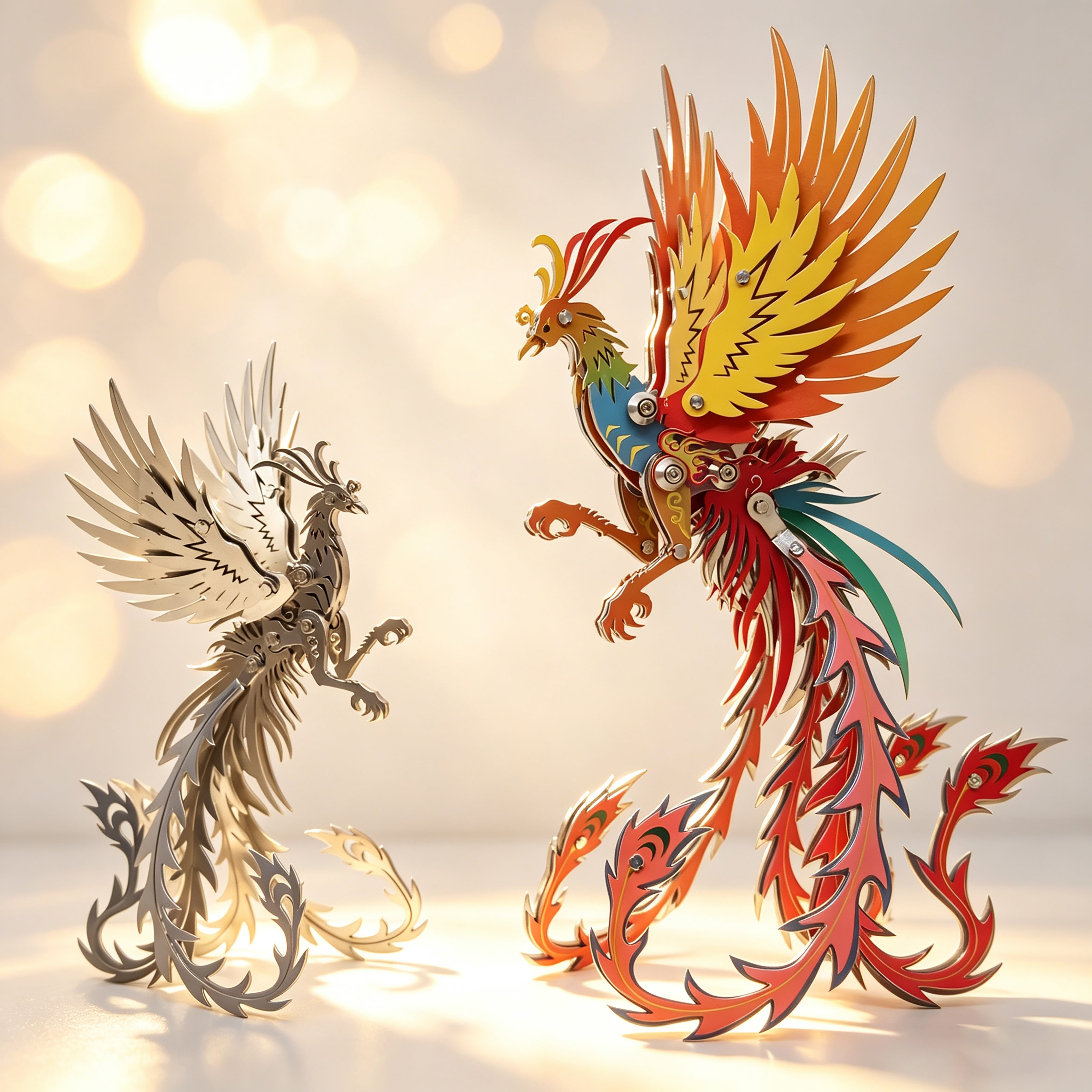 Fénix Mecánico Metal 3D
