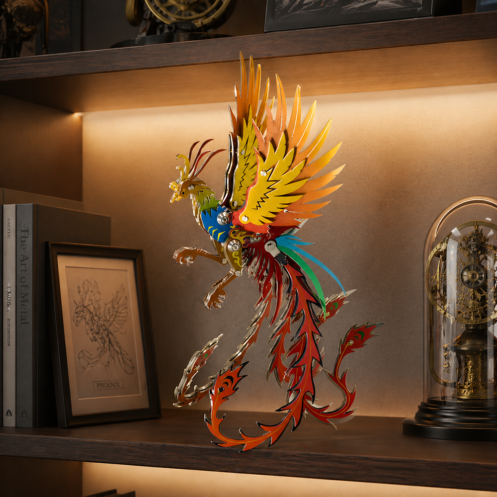 Fénix Mecánico Metal 3D
