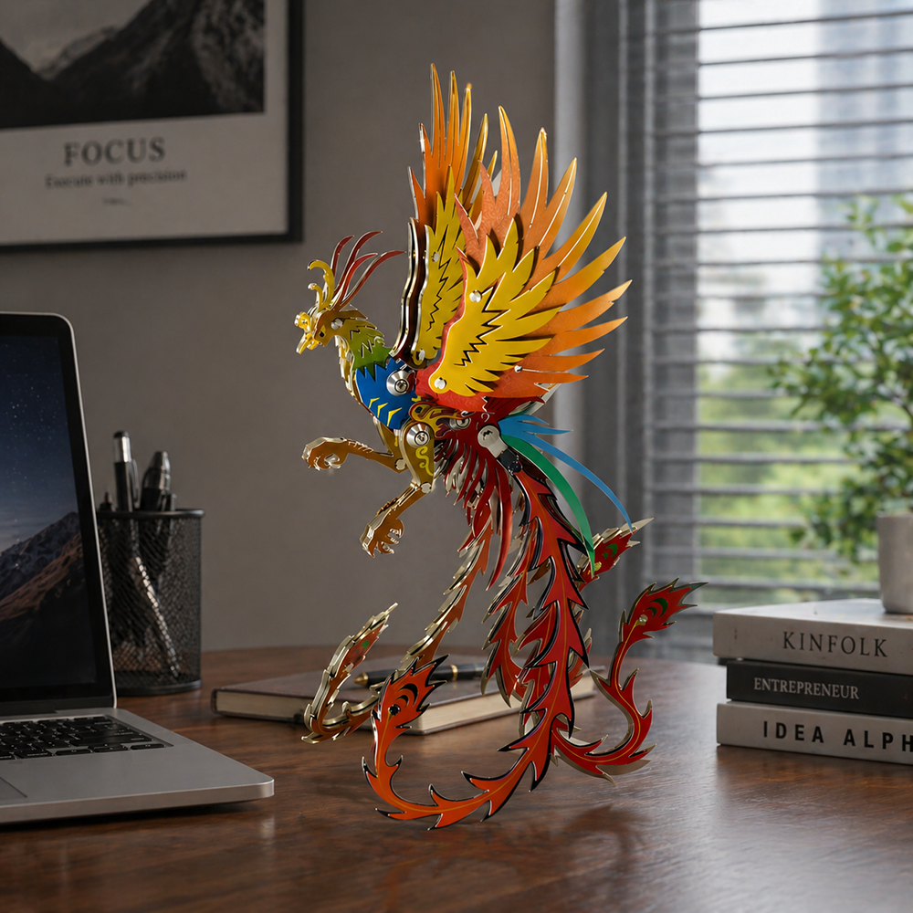 Fénix Mecánico Metal 3D