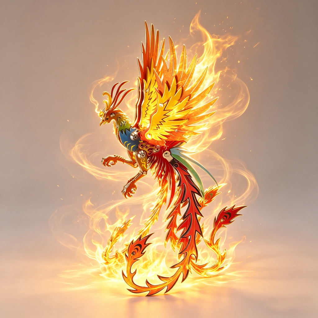 Fénix Mecánico Metal 3D