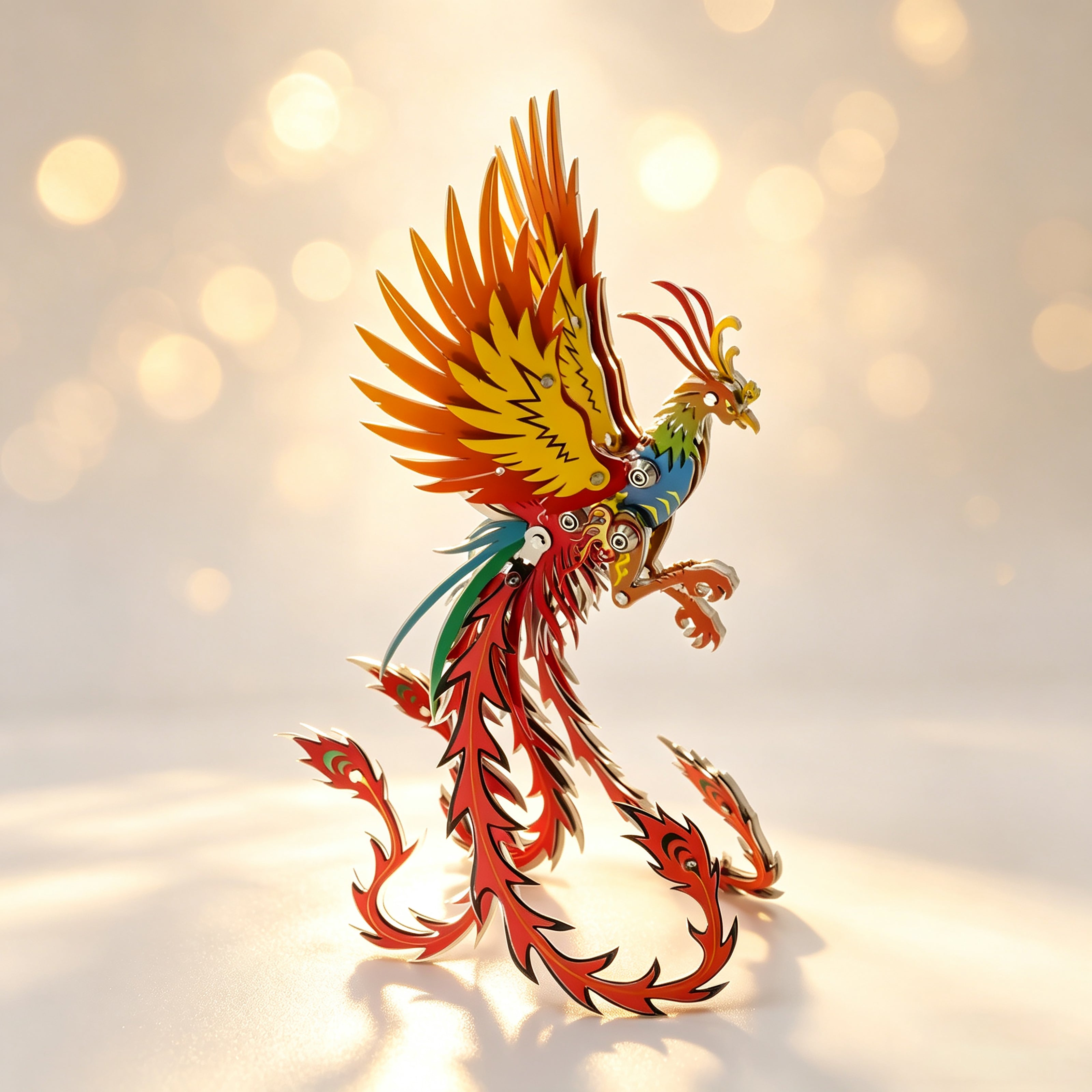 Fénix Mecánico Metal 3D