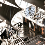 Barco Pirata Mecánico Metal 3D