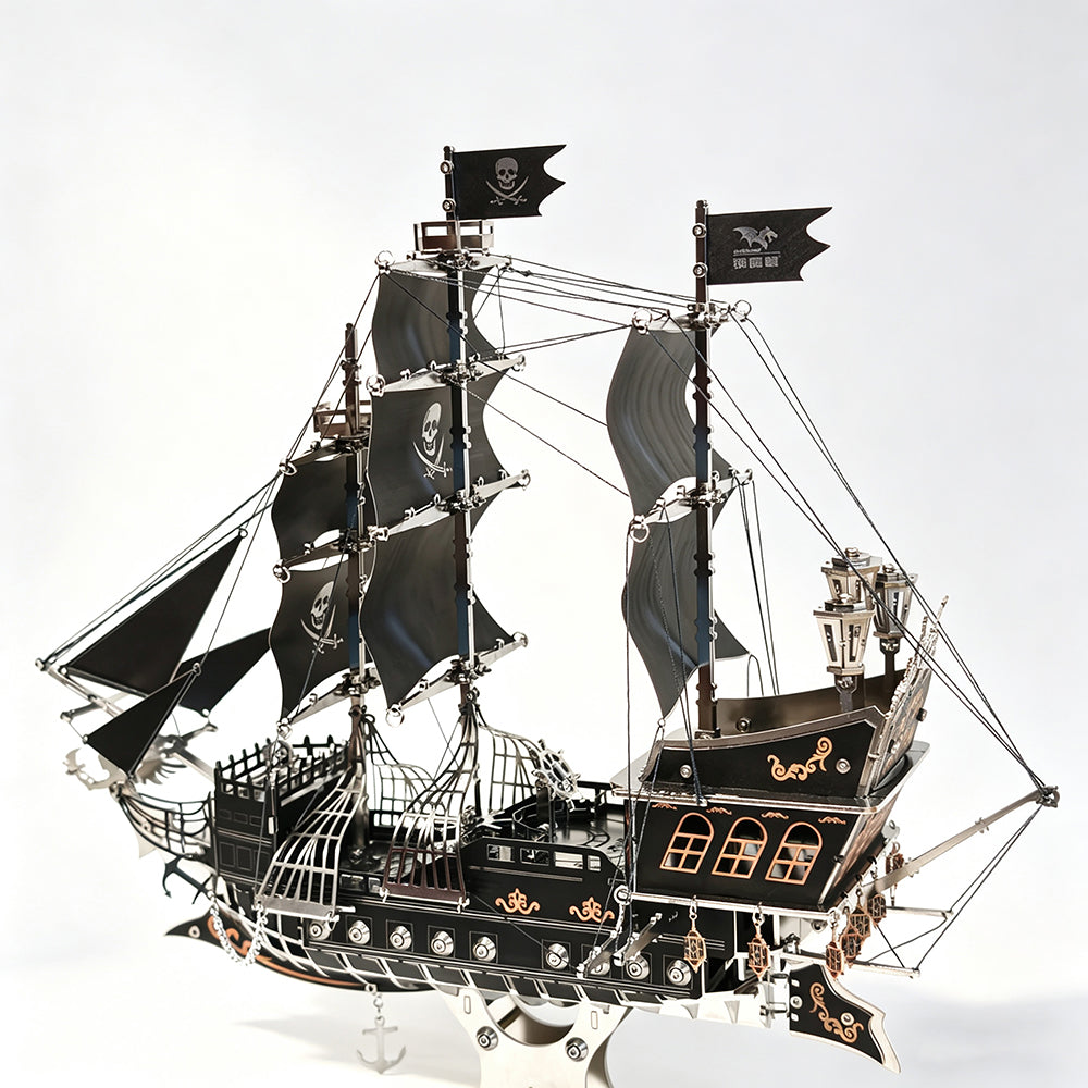 Barco Pirata Mecánico Metal 3D