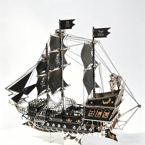 Barco Pirata Mecánico Metal 3D