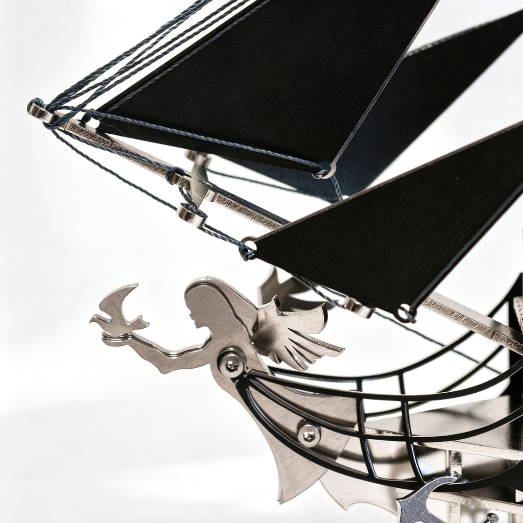Barco Pirata Mecánico Metal 3D