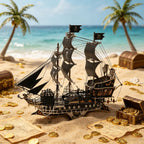 Barco Pirata Mecánico Metal 3D