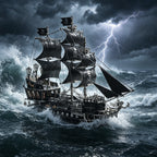 Barco Pirata Mecánico Metal 3D