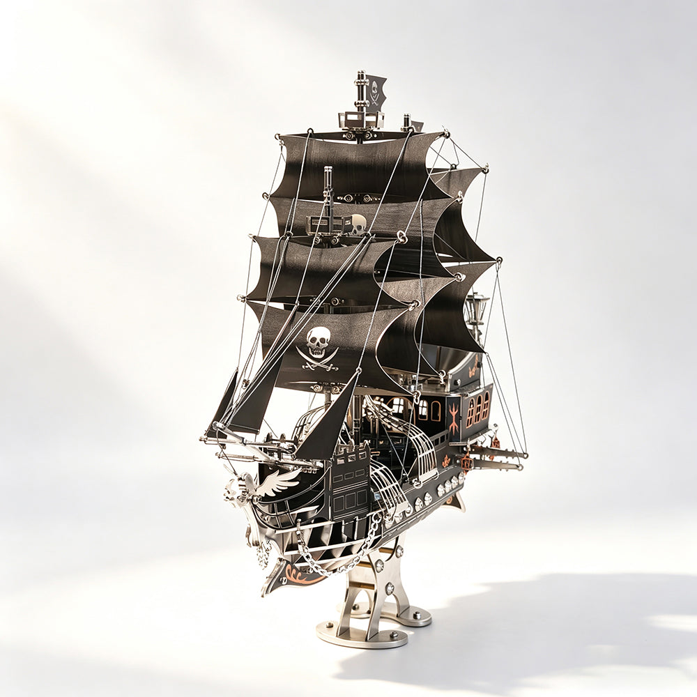 Barco Pirata Mecánico Metal 3D