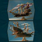 Barco Pirata Madera 3D