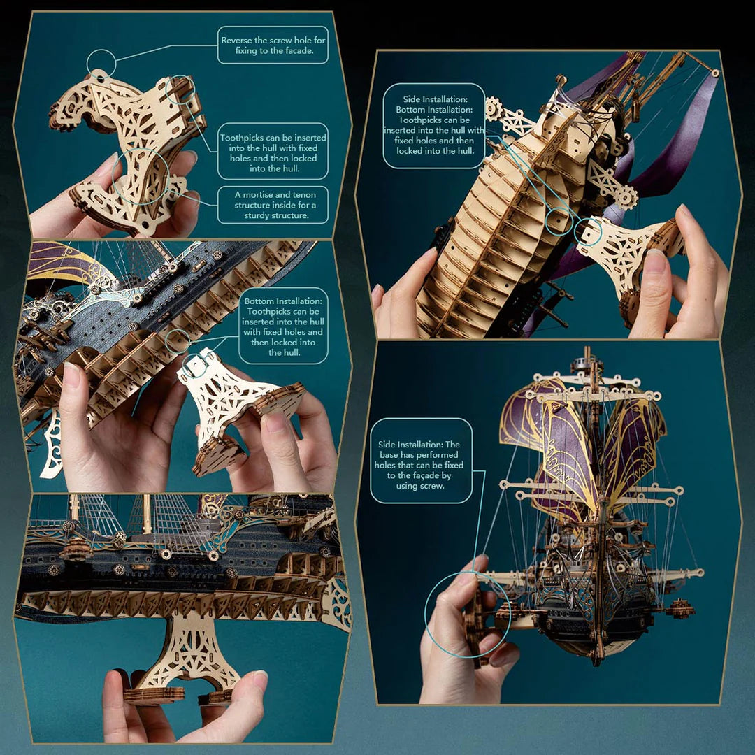 Barco Pirata Madera 3D