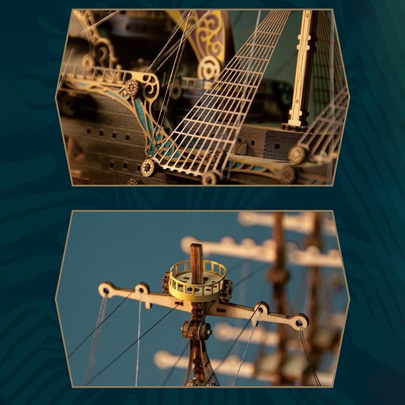 Barco Pirata Madera 3D