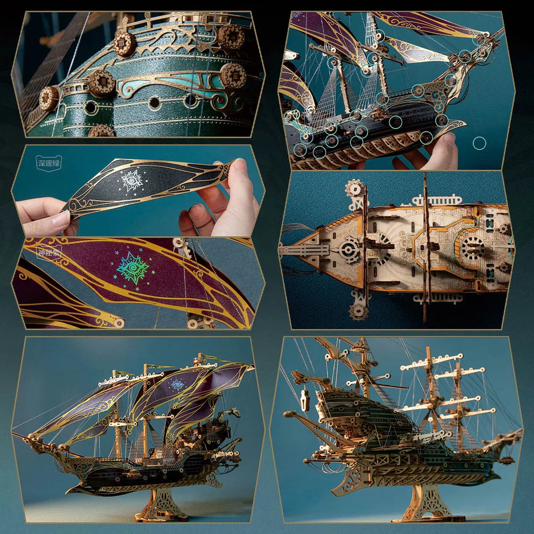 Barco Pirata Madera 3D