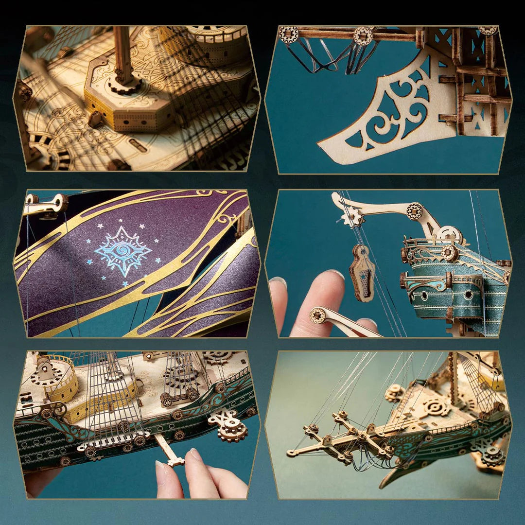 Barco Pirata Madera 3D