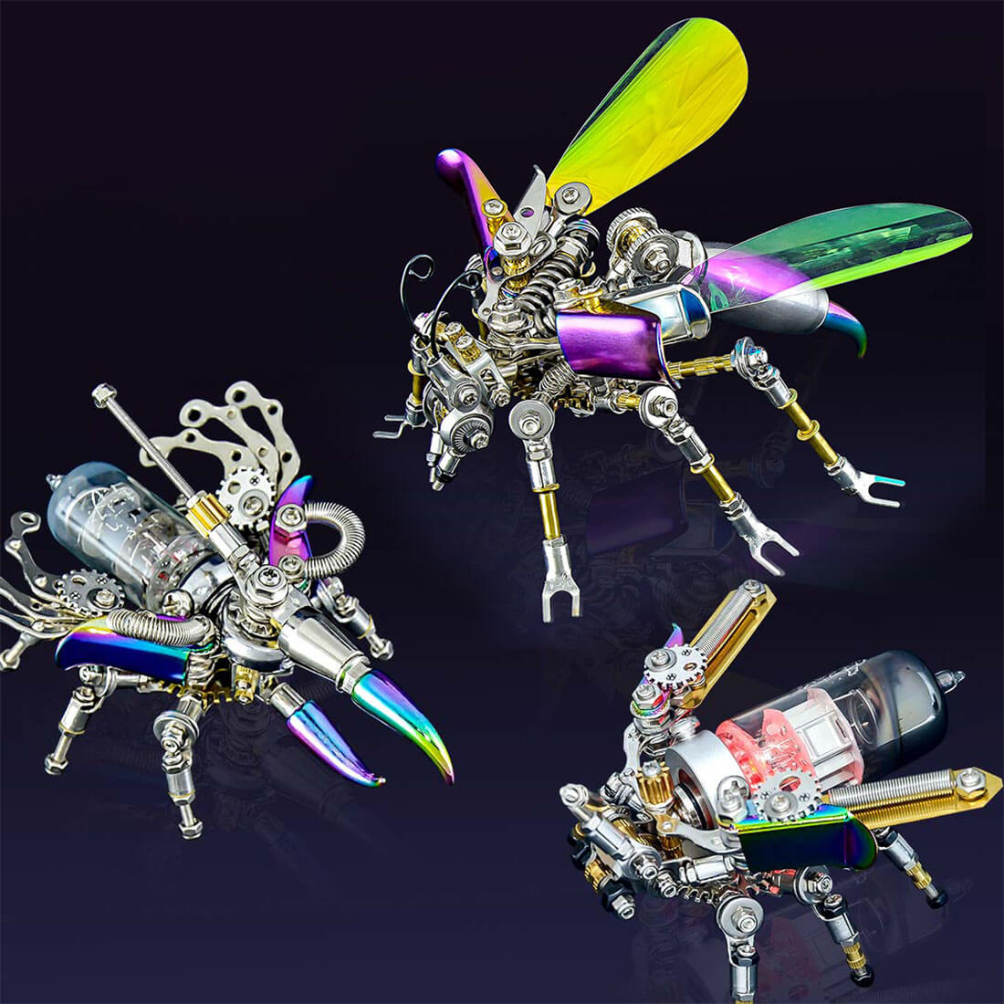Insecto Punk Metal 3D