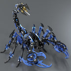 Escorpión Azul Negro Punk Metal 3D