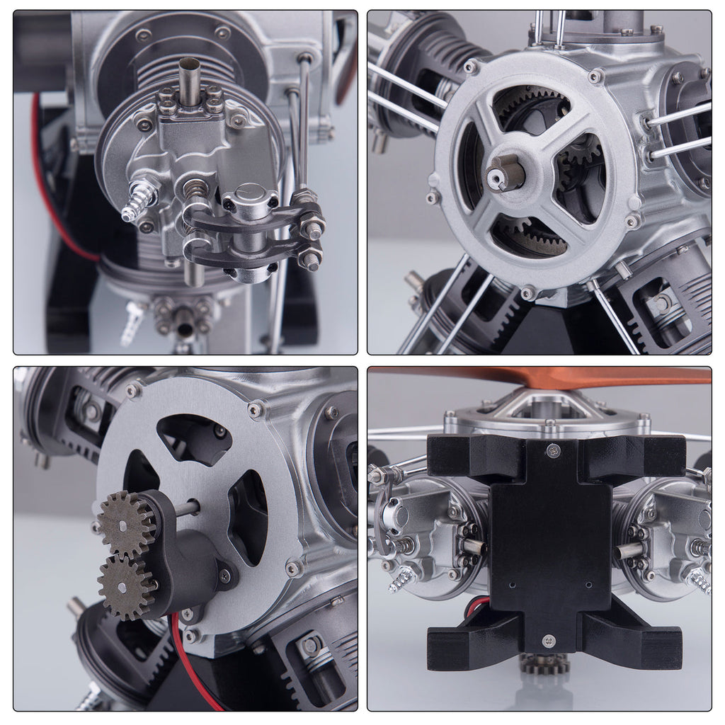 Motor Radial Metal Escala 1/6 250 piezas