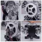 Motor Radial Metal Escala 1/6 250 piezas