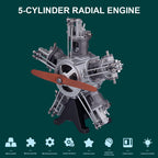 Motor Radial Metal Escala 1/6 250 piezas