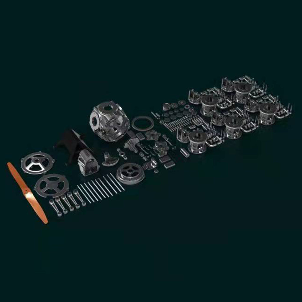 Motor Radial Metal Escala 1/6 250 piezas