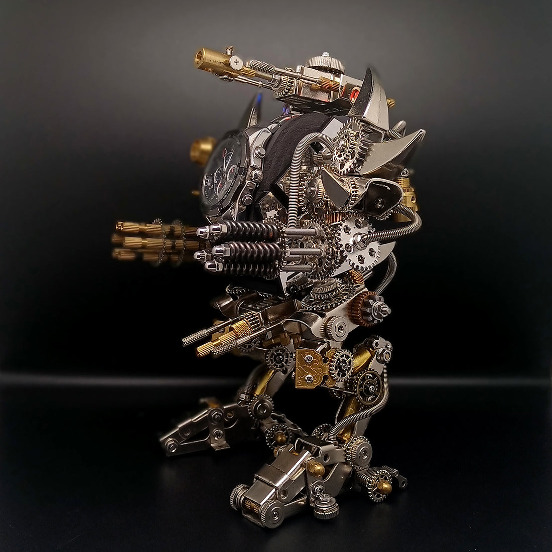 Soporte Reloj Robot Mecha Metal 3D