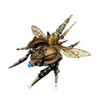 Escarabajo de Guerra Steampunk Metal 3D con Luz