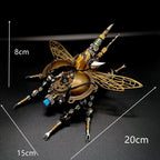 Escarabajo de Guerra Steampunk Metal 3D con Luz