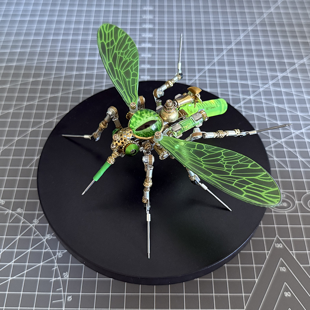 Mosquito Bio Mecánico Steampunk Metal 3D