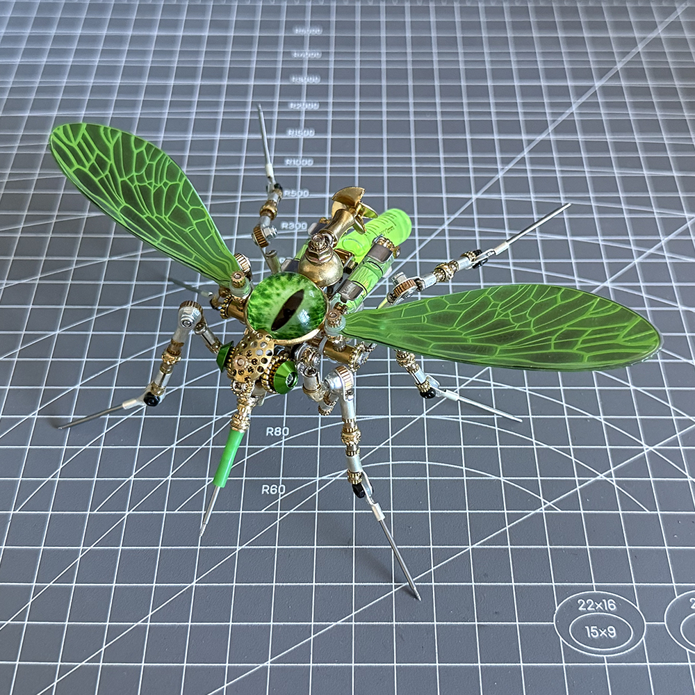 Mosquito Bio Mecánico Steampunk Metal 3D