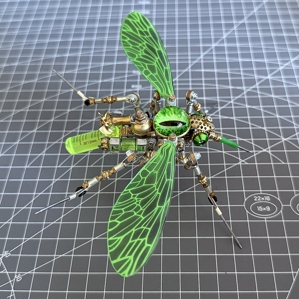 Mosquito Bio Mecánico Steampunk Metal 3D